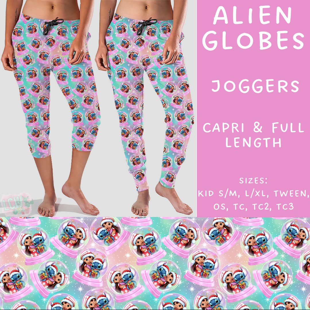 Ready To Ship - Alien Globes Full and Capri Length Joggers