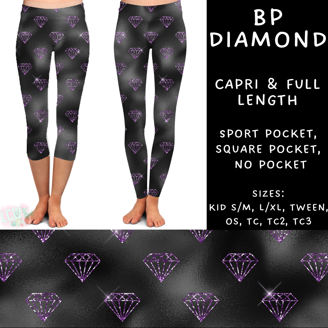 Ready To Ship - BP Diamond - Capri Length Leggings