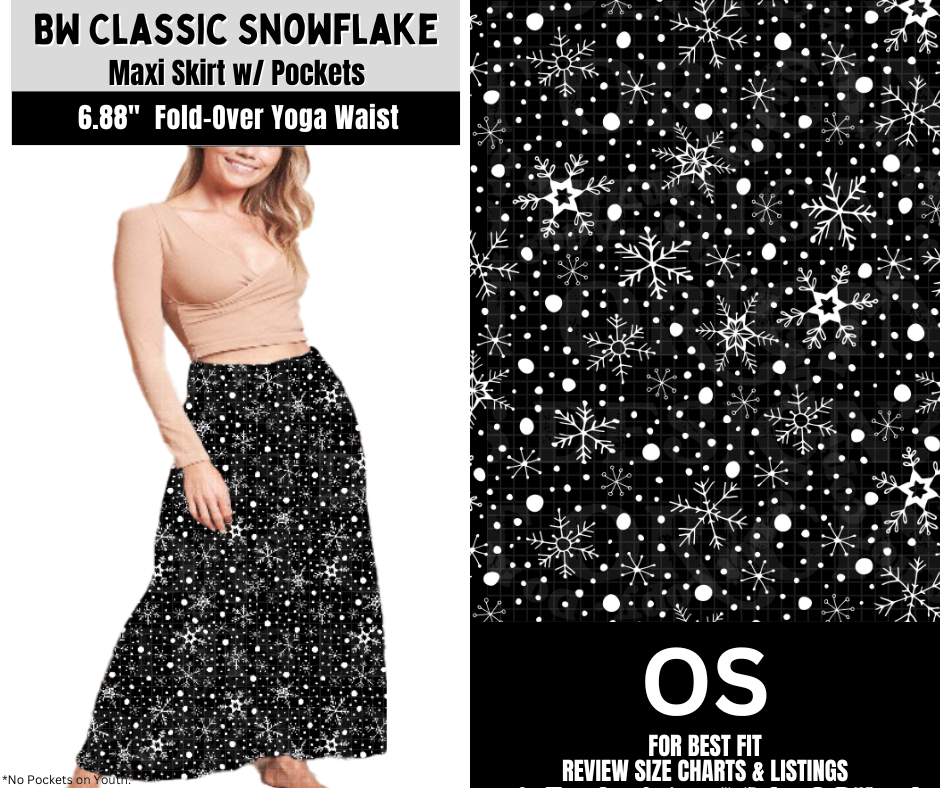 BW Classic Snowflake Maxi Skirt