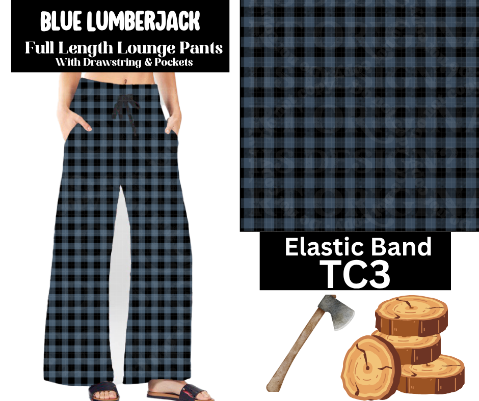 Blue Lumberjack Full Length Lounge Pants
