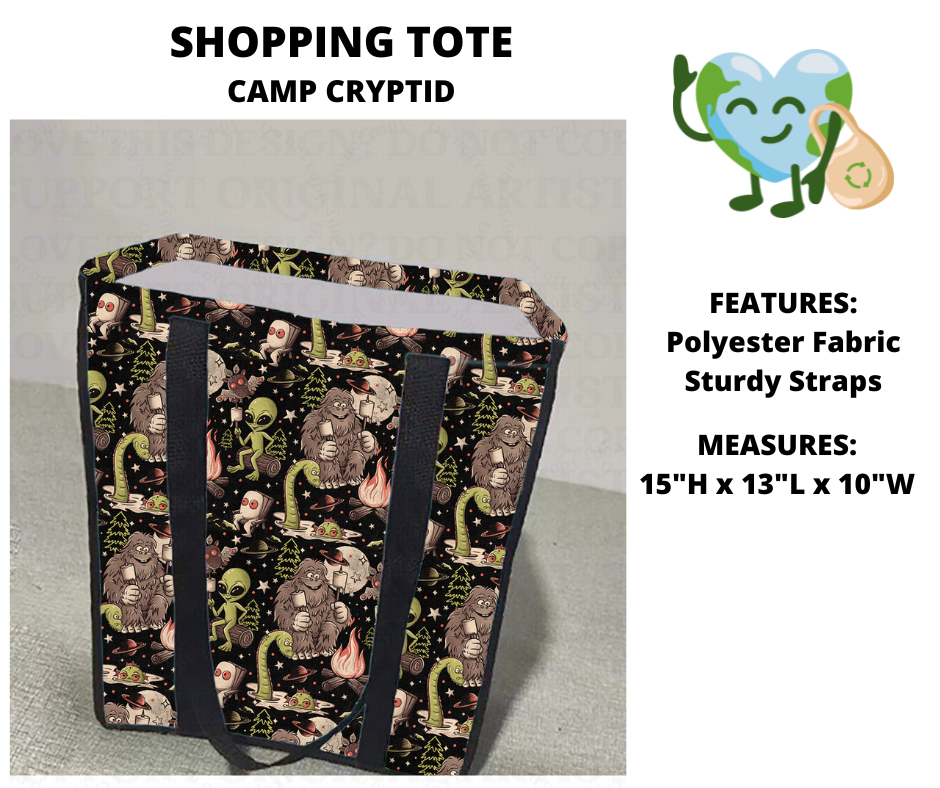 Camp Cryptid Shopping Tote