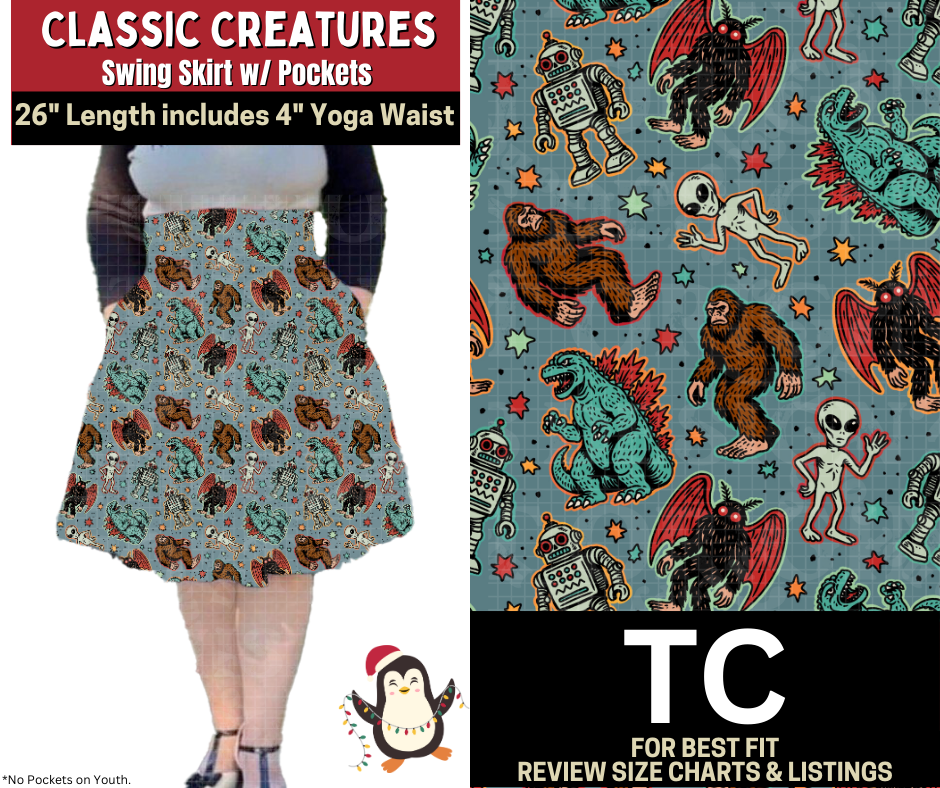 Classic Creatures Swing Skirt