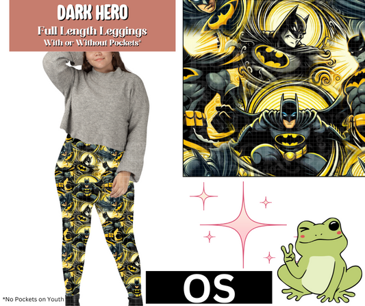Dark Hero Full Length Leggings w/ Pockets