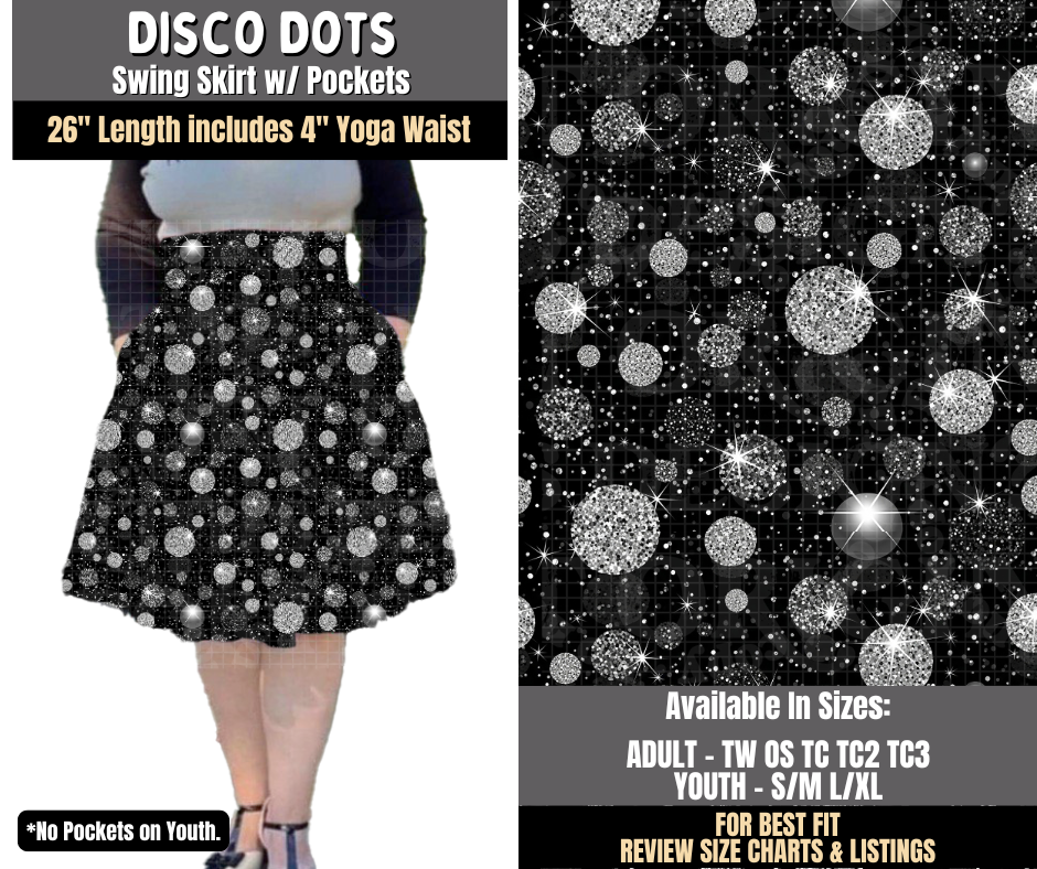Preorder! Closes 8/3. ETA Nov. Disco Dots Swing Skirt