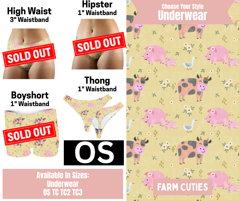 Farm Cuties Thong Underwear