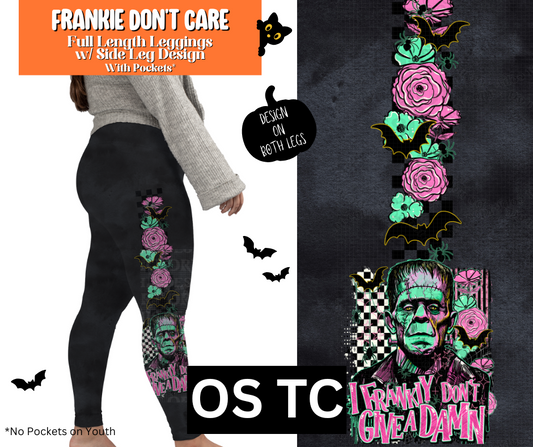 Frankie Don't Care Full Length Leggings w/ Side Leg Designs