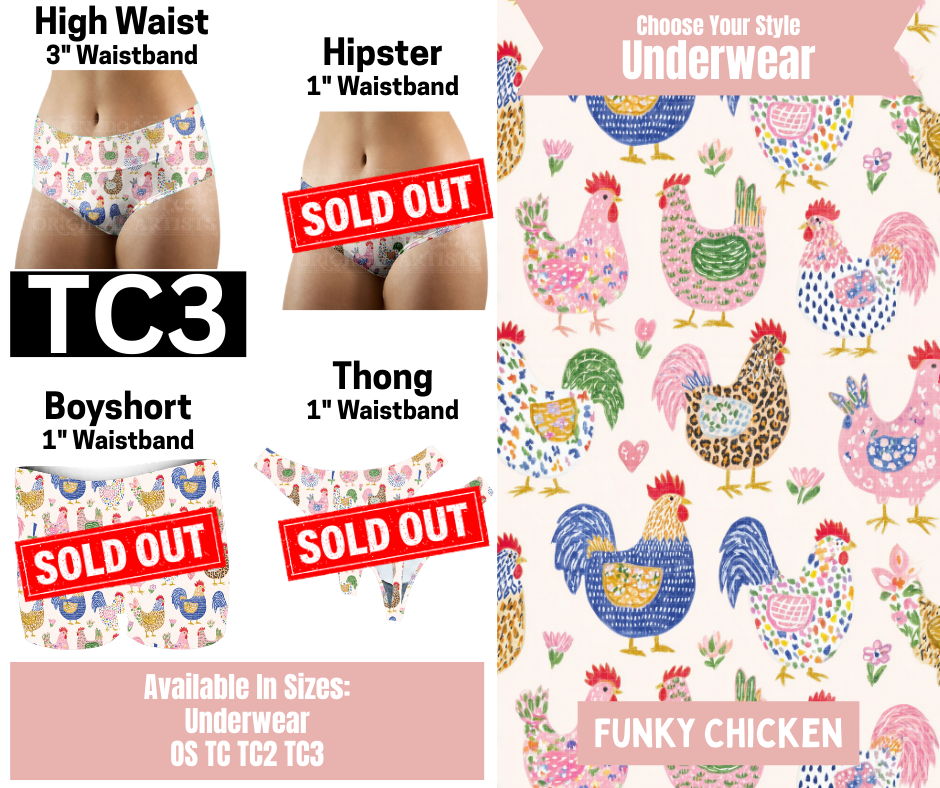 Funky Chicken High Waist Underwear