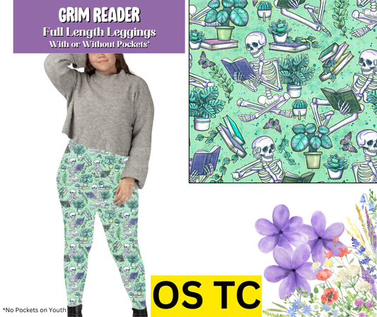 Grim Reader Full Length Leggings w/ Pockets