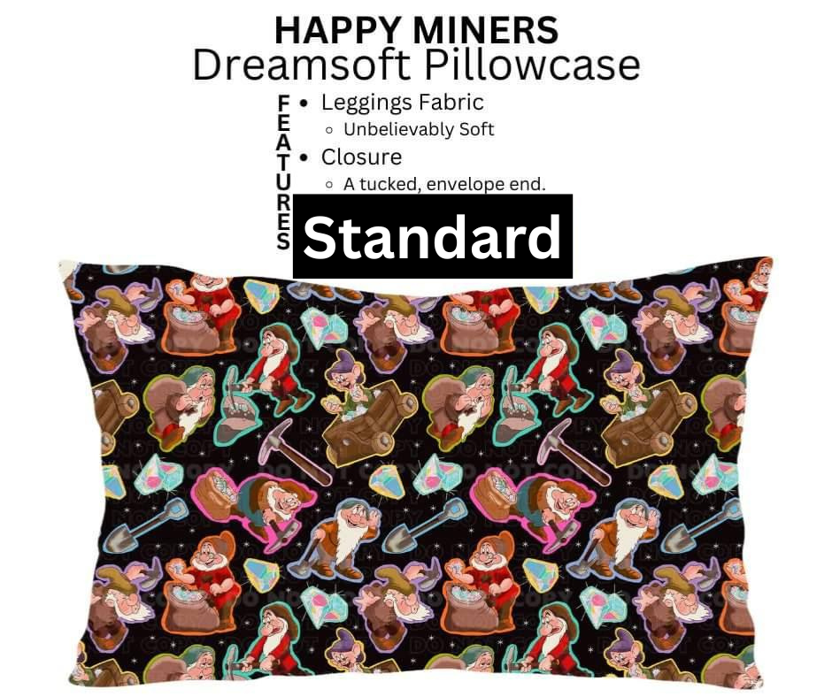 Happy Miners Dreamsoft Pillowcase