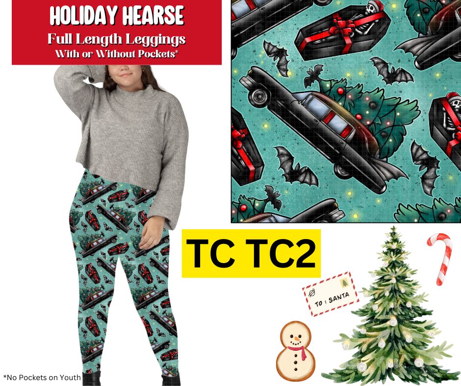 Holiday Hearse Full Length Leggings w/ Pockets