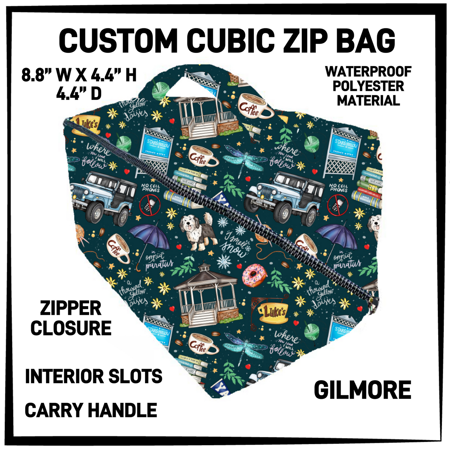 CZ1B - Gilmore Cubic Zip Bag - Preorder Closing 7/8 ETA: Early Sept