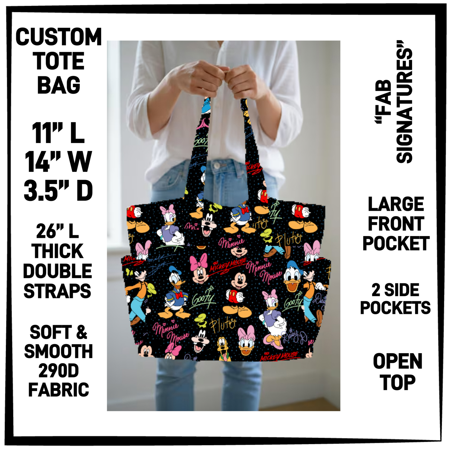 N2TB - Fab Signatures Custom Tote Bag - Preorder Closing 7/22 ETA: Late Sept