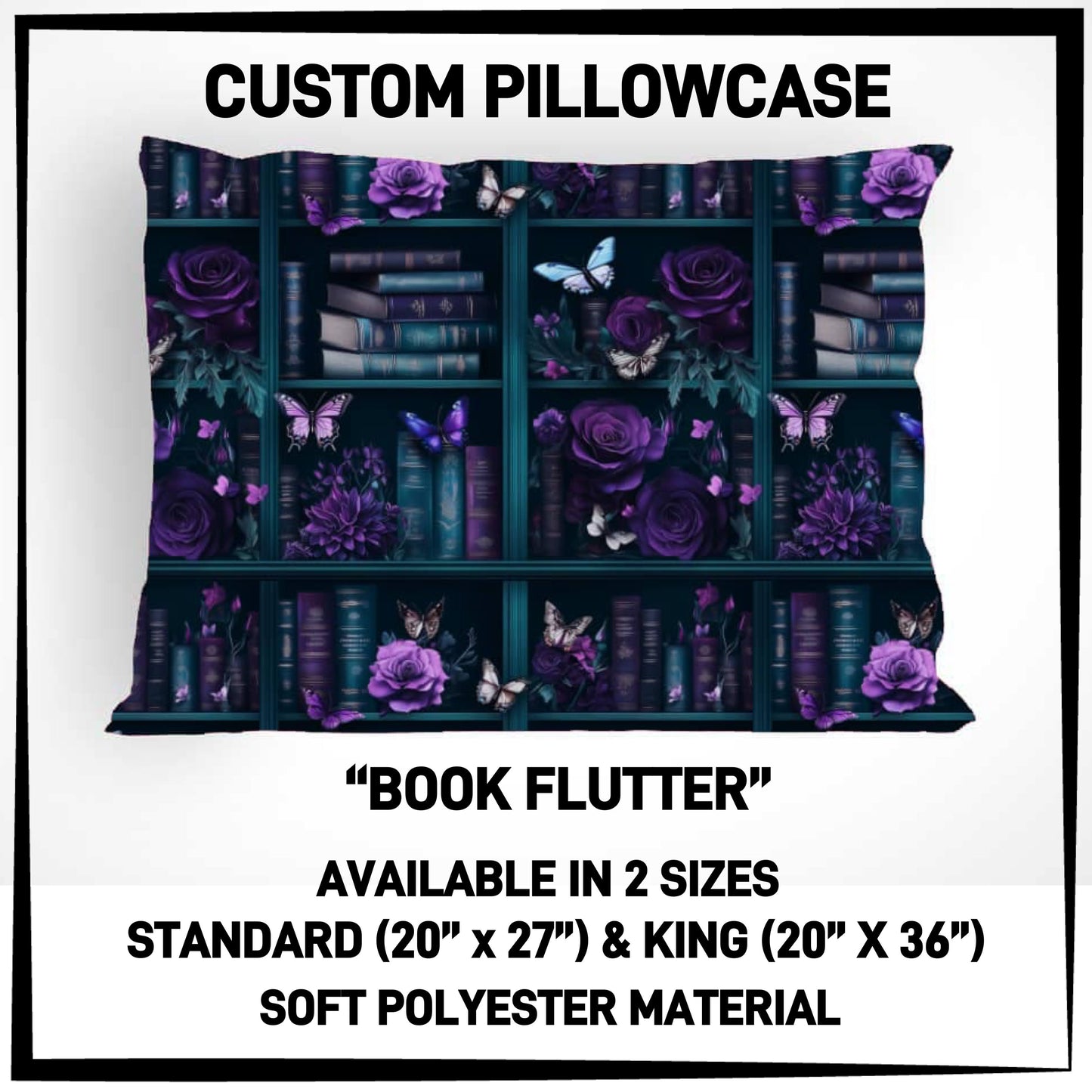 PC9S - Book Flutter Pillowcase - Preorder ETA: Late Dec