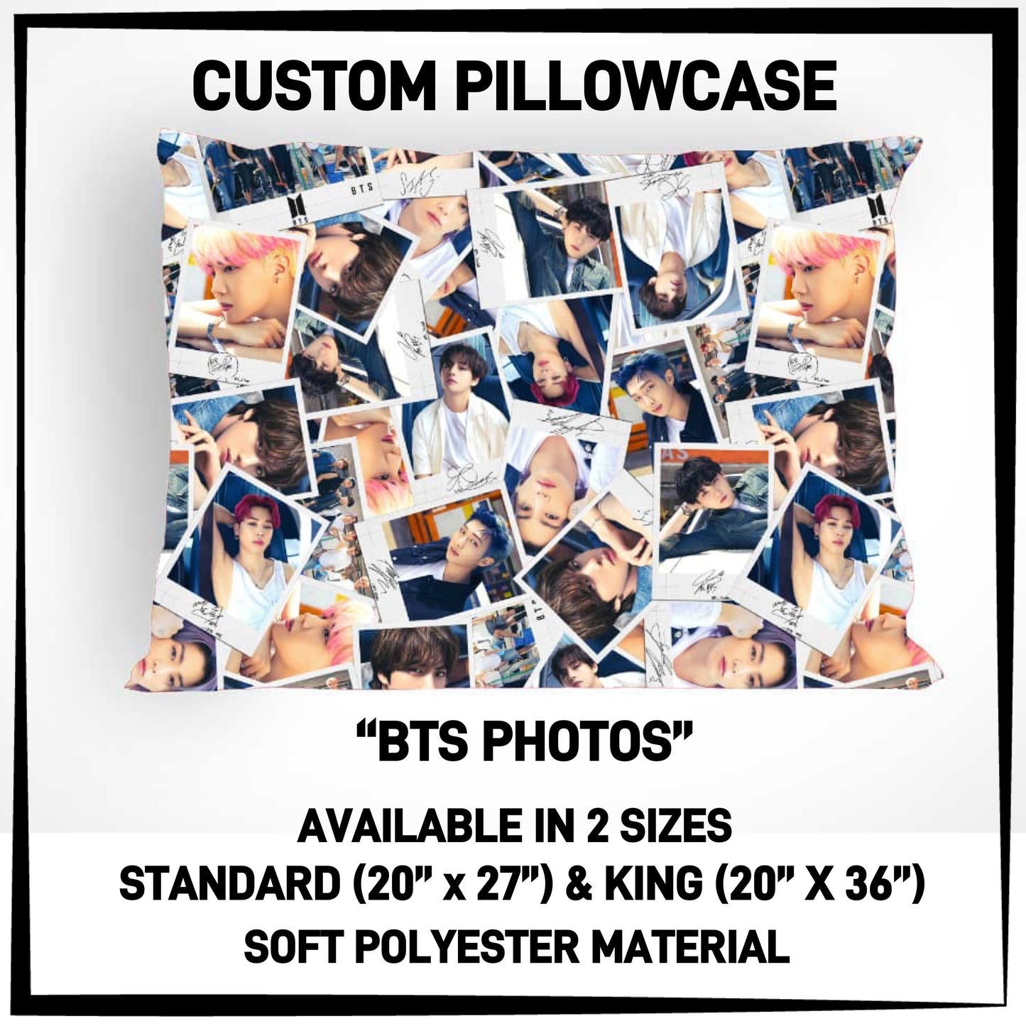 PC9S - Bts Photos Pillowcase - Preorder ETA: Late Dec