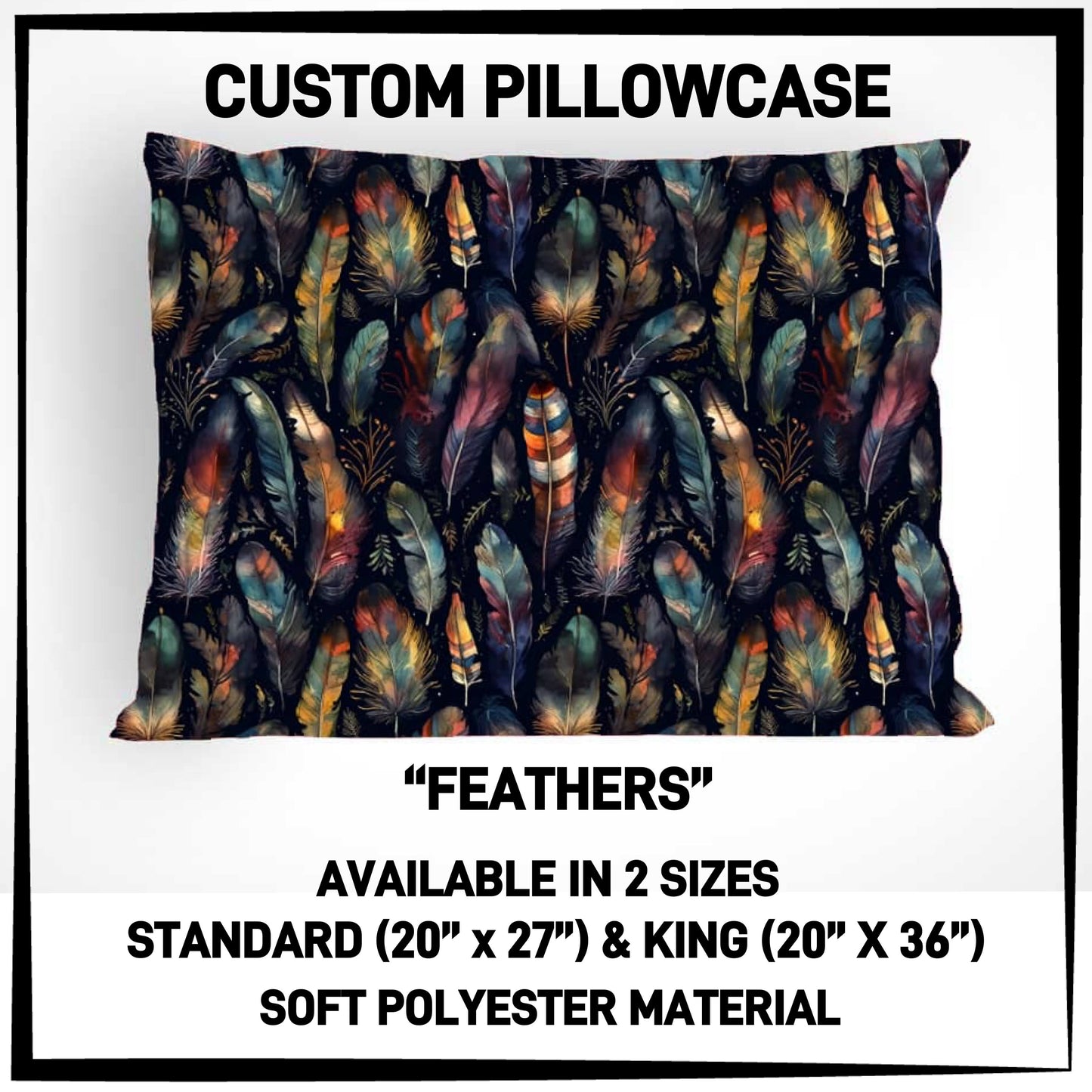 PC9S - Feathers Pillowcase - Preorder ETA: Late Dec