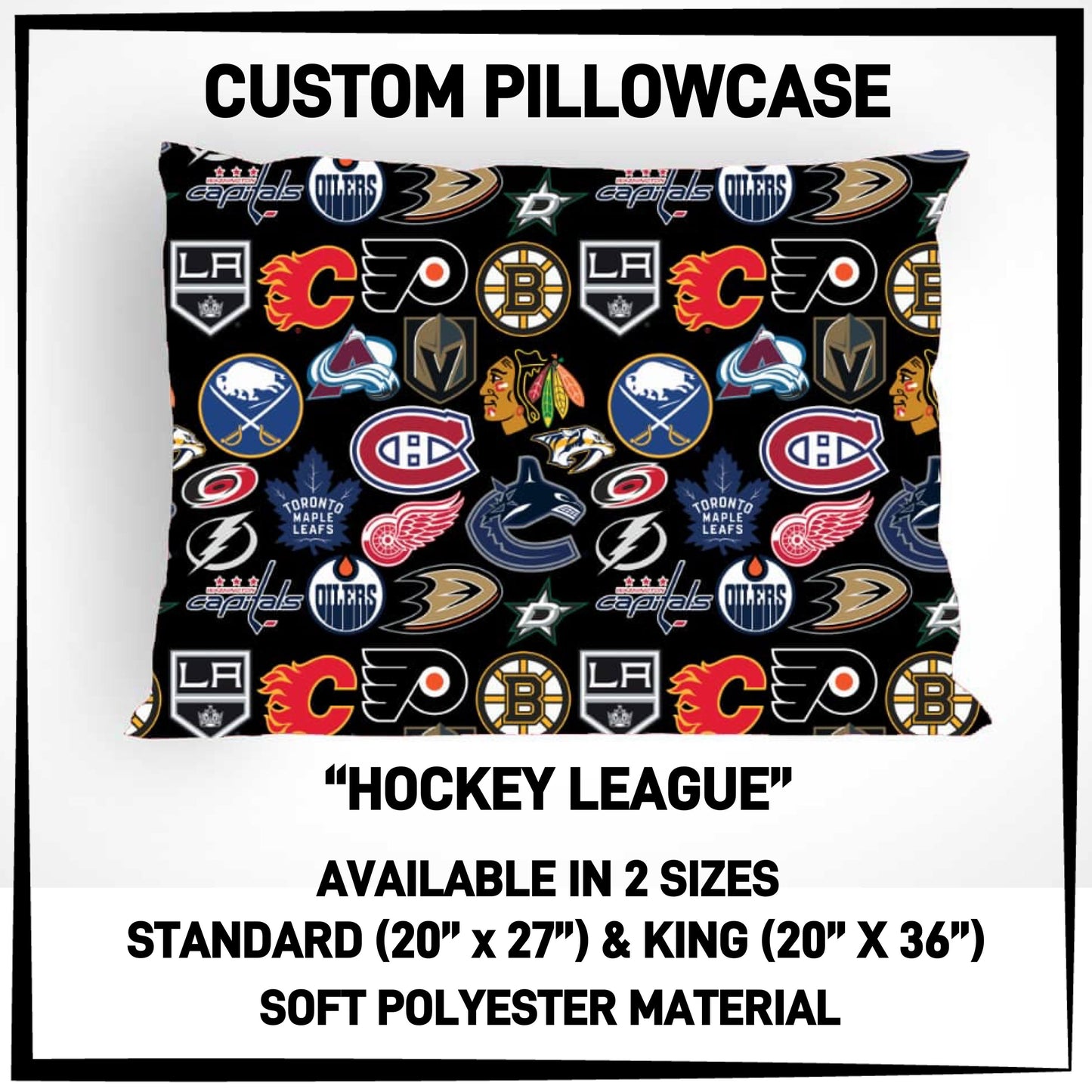 PC9S - Hockey League Pillowcase - Preorder ETA: Late Dec