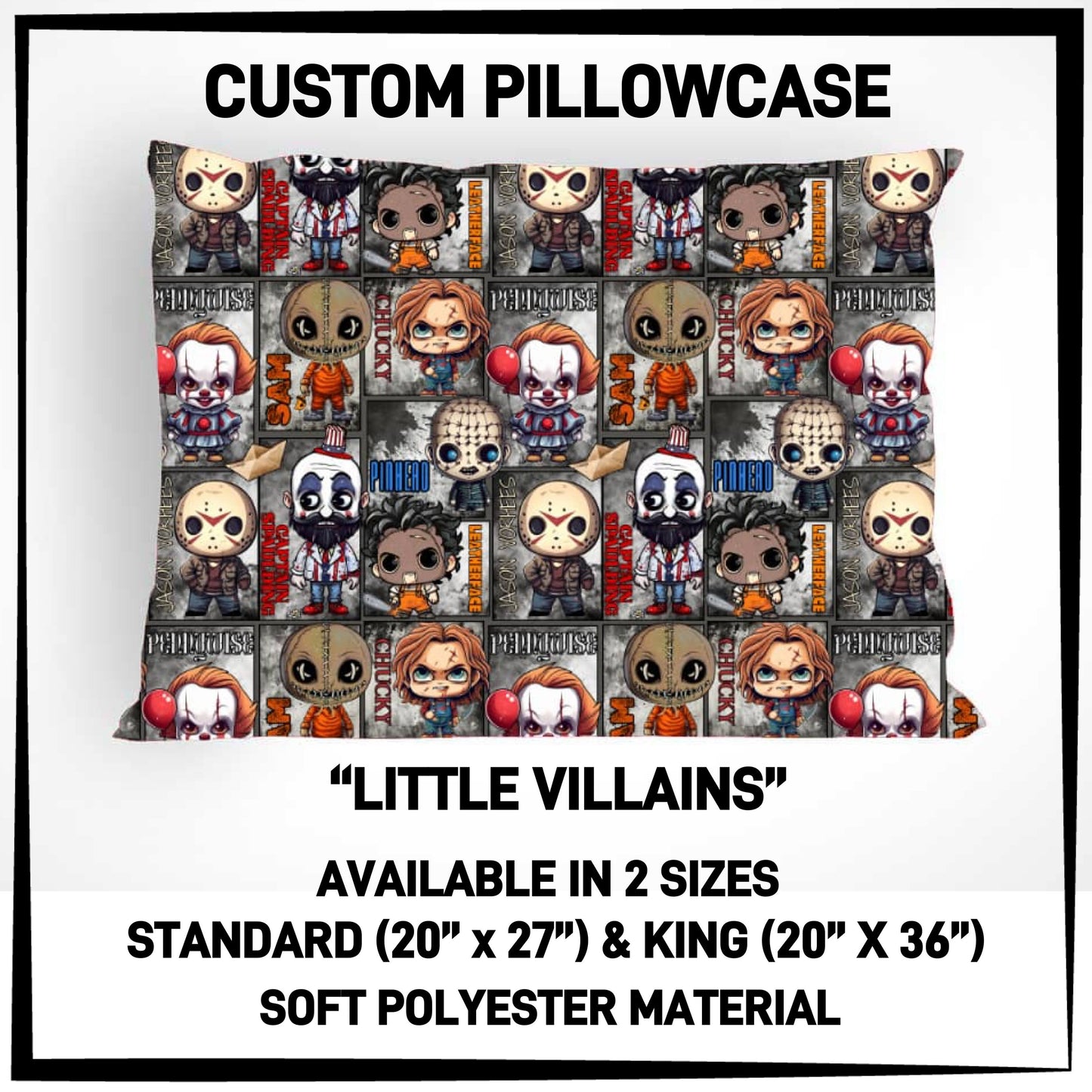 PC9S - Little Villains Pillowcase - Preorder ETA: Late Dec