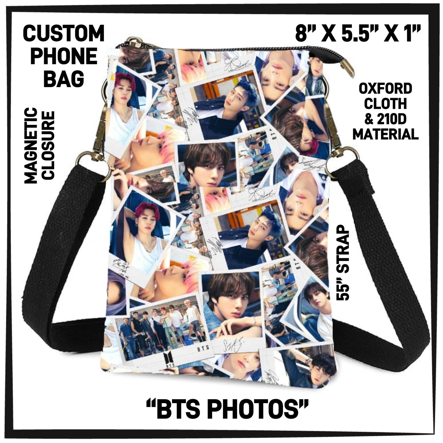 CP3H - BTS Photos Phone Bag - Preorder ETA: Mid-Oct