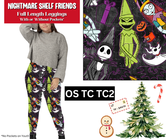 Nightmare Shelf Friends Full Length Leggings w/ Pockets