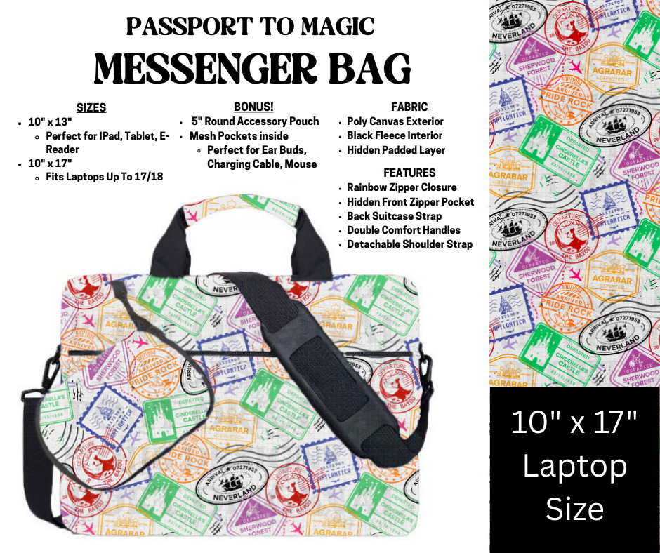 Passport To Magic Messenger Bag