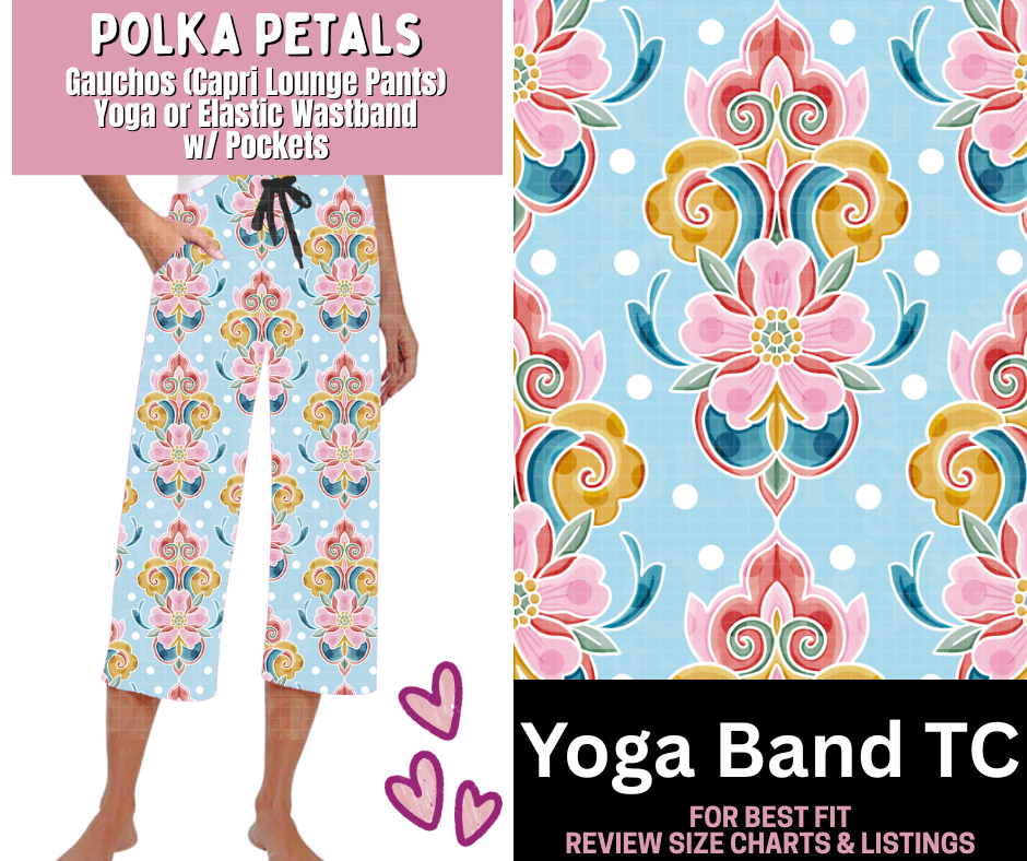 Polka Petals Capri Gauchos