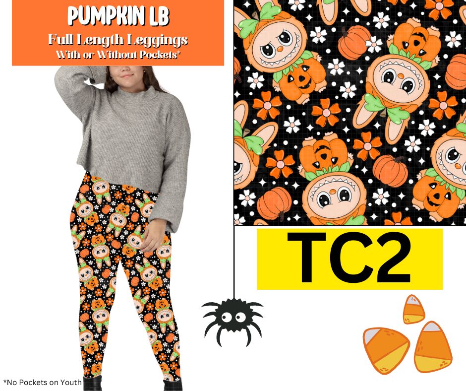 Pumpkin LB Full Length Leggings w/ Pockets