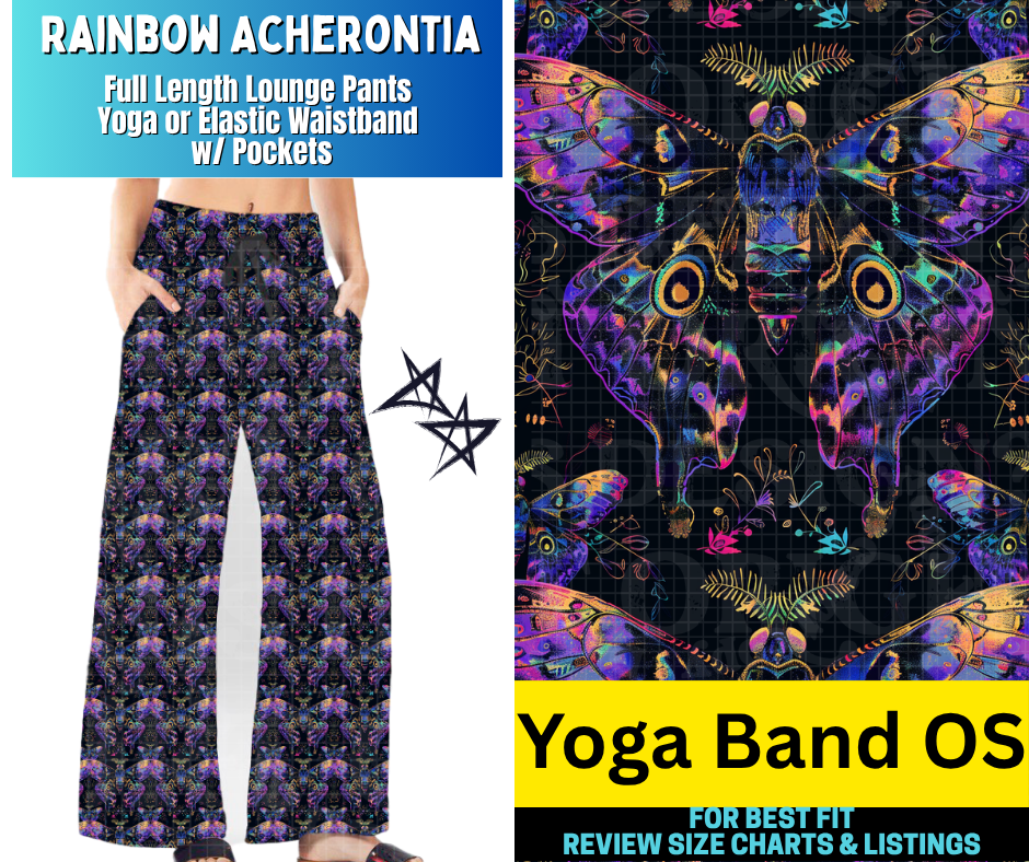 Rainbow Acherontia Full Length Lounge Pants