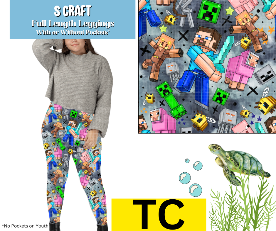 S Craft Full Length Leggings w/ Pockets