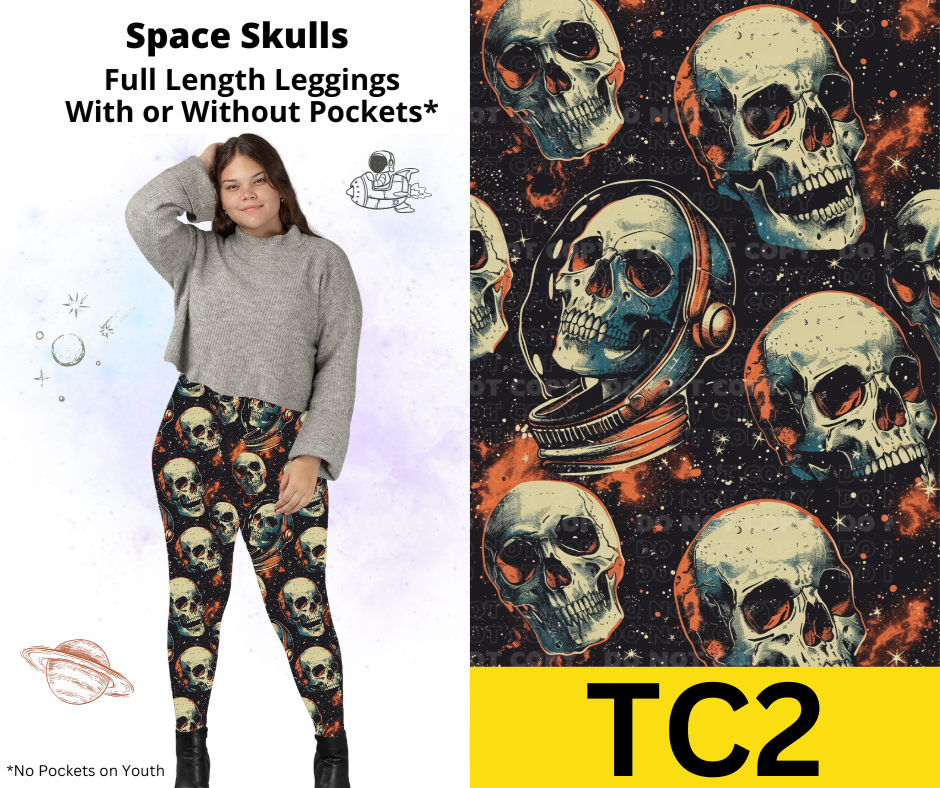 Space Skulls Full Length Leggings
