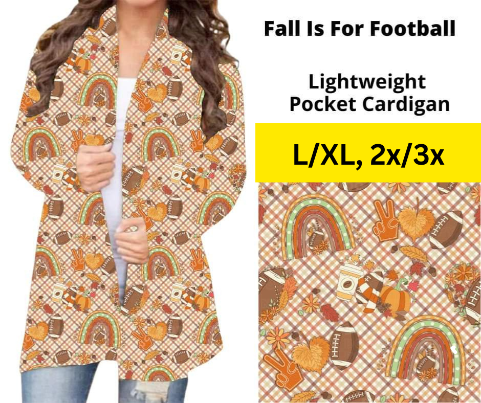 Fall Is For Football Pocket Cardigan