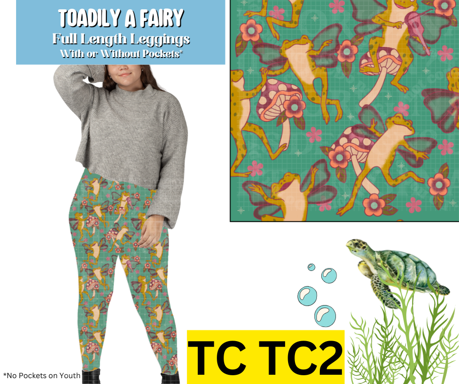 Toadily A Fairy Full Length Leggings w/ Pockets