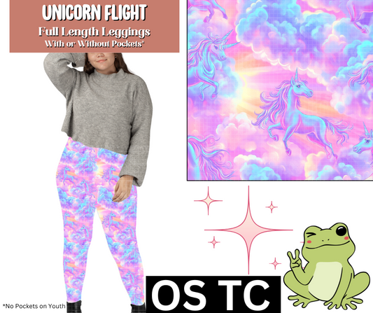 Unicorn Flight Full Length Leggings w/ Pockets