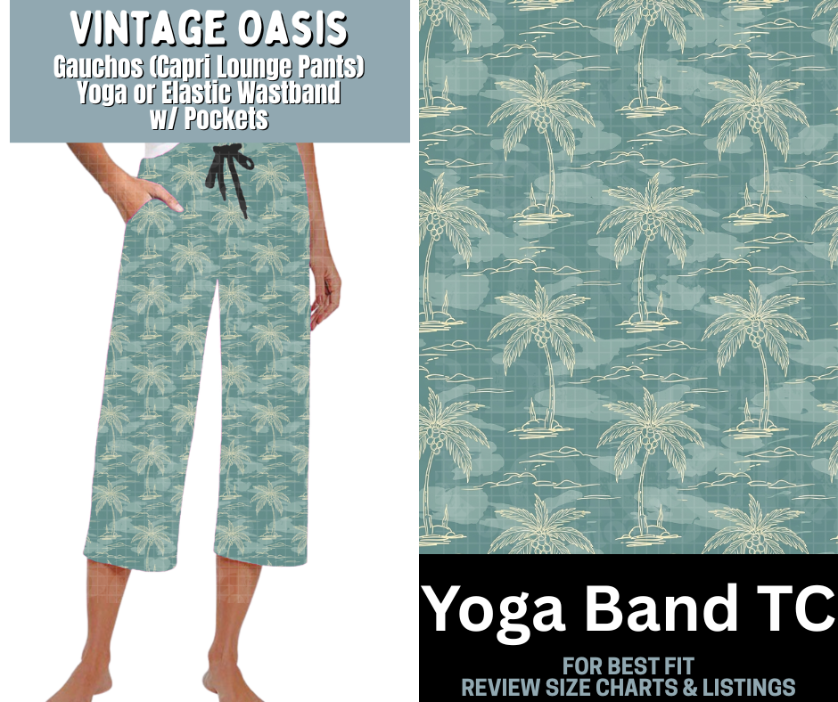 Vintage Oasis Capri Gauchos