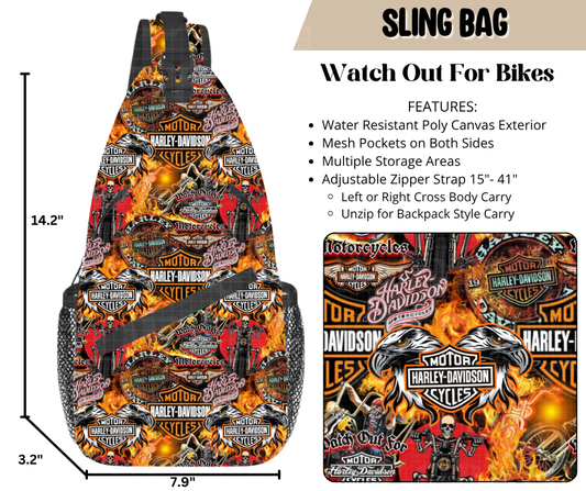 Watch Out For Bikes Sling Bag