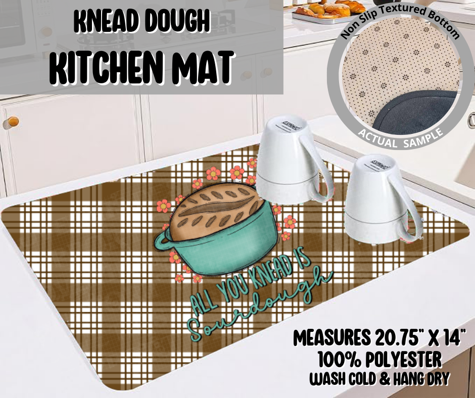 Knead Dough Kitchen Mat