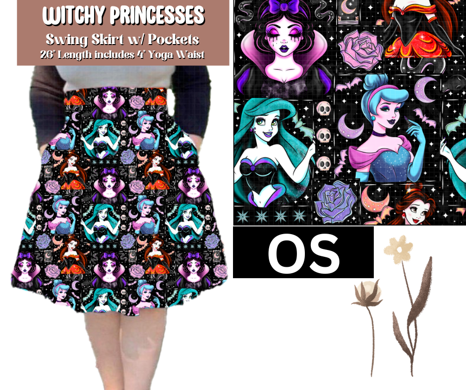 Witchy Princesses Swing Skirt
