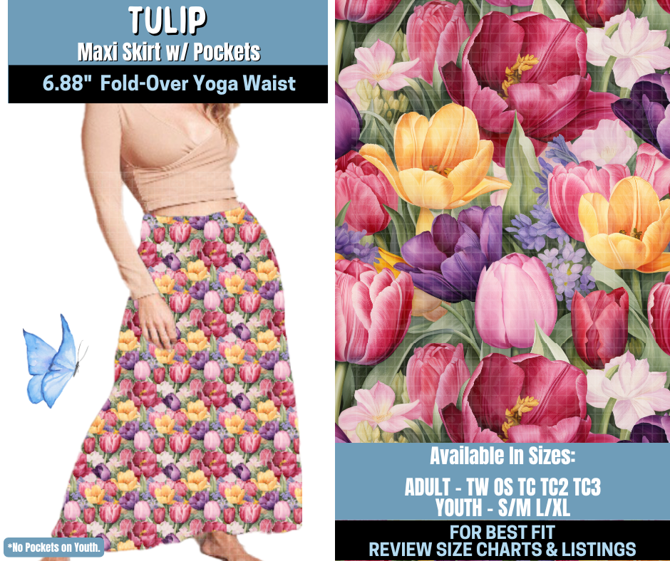 Preorder! Closes 1/15. ETA April. Tulip Maxi Skirt