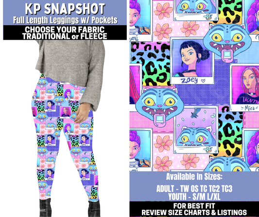 Preorder! Closes 10/30. ETA Jan. KP Snapshot Leggings Choose Fleece or Traditional