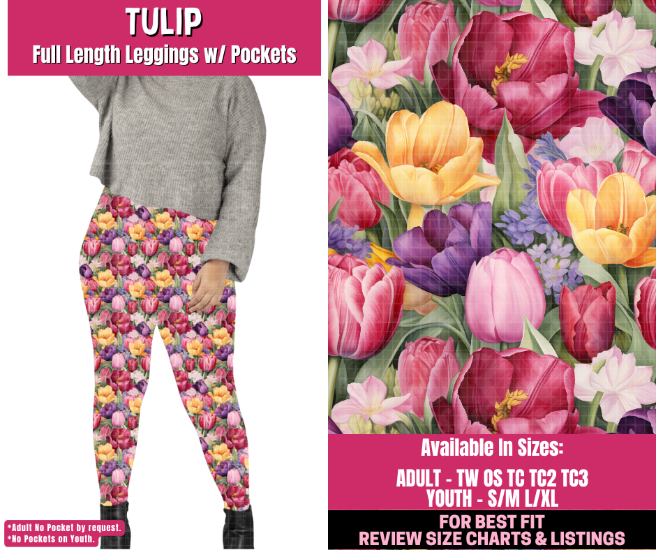 Preorder! Closes 12/31. ETA March. Tulip Full Length Leggings w/wo Pockets