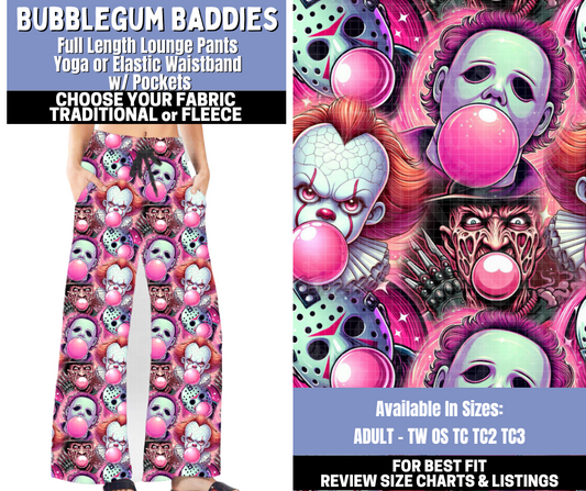 Preorder! Closes 10/30. ETA Jan. Bubblegum Baddies Lounge Pants Choose Fleece or Traditional
