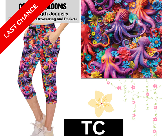 Octopus Blooms Jogger Capri