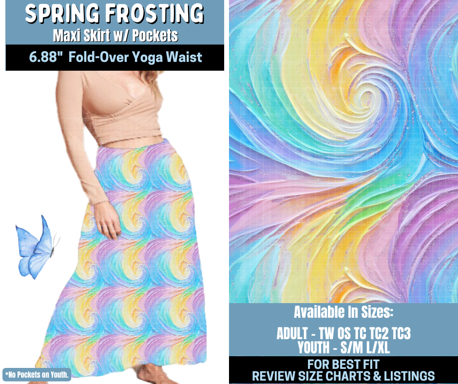 Preorder! Closes 1/15. ETA April. Spring Frosting Maxi Skirt