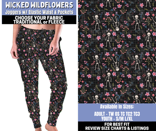 Preorder! Closes 10/30. ETA Jan. Wicked Wildflowers Joggers Choose Fleece or Traditional