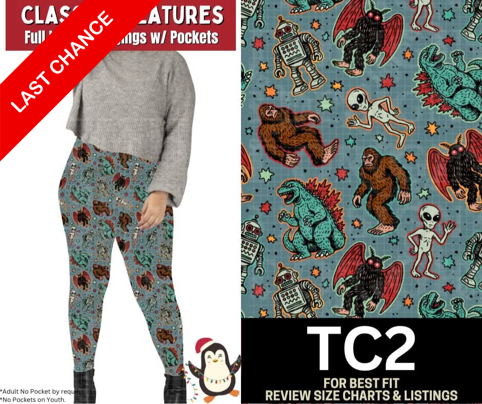 Classic Creatures Full Length Leggings w/ Pockets