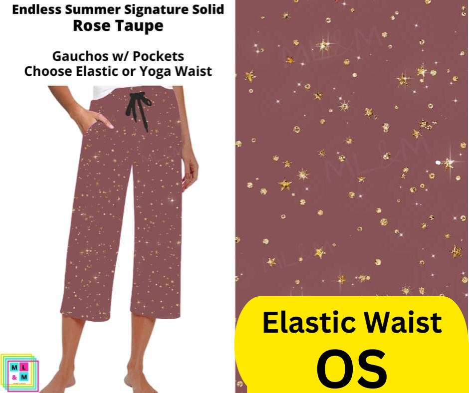 Rose Taupe Capri Gauchos