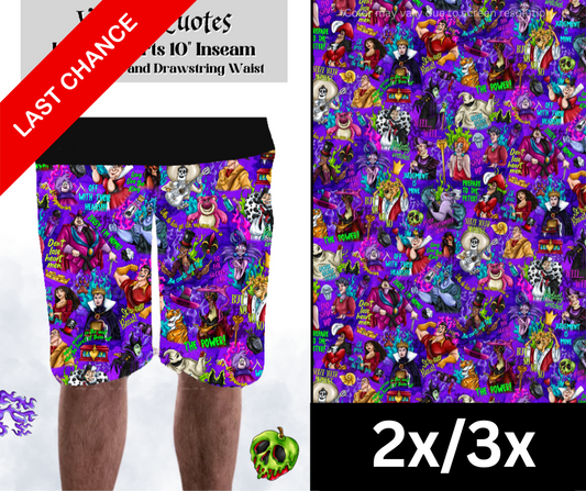 Villain Quotes Unisex Shorts