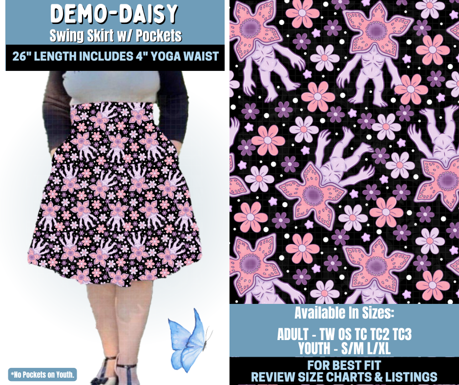 Preorder! Closes 1/15. ETA April. Demo-Daisy Swing Skirt