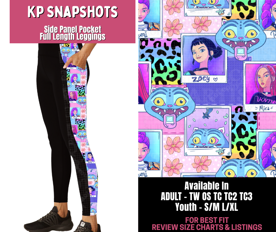 Preorder! Closes 11/10. ETA Jan. KP Snapshot Side Panel Pocket Full Length Leggings