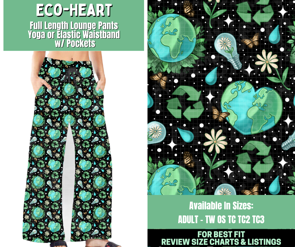 Preorder! Closes 1/7. ETA March. Eco-Heart Full Length Lounge Pants