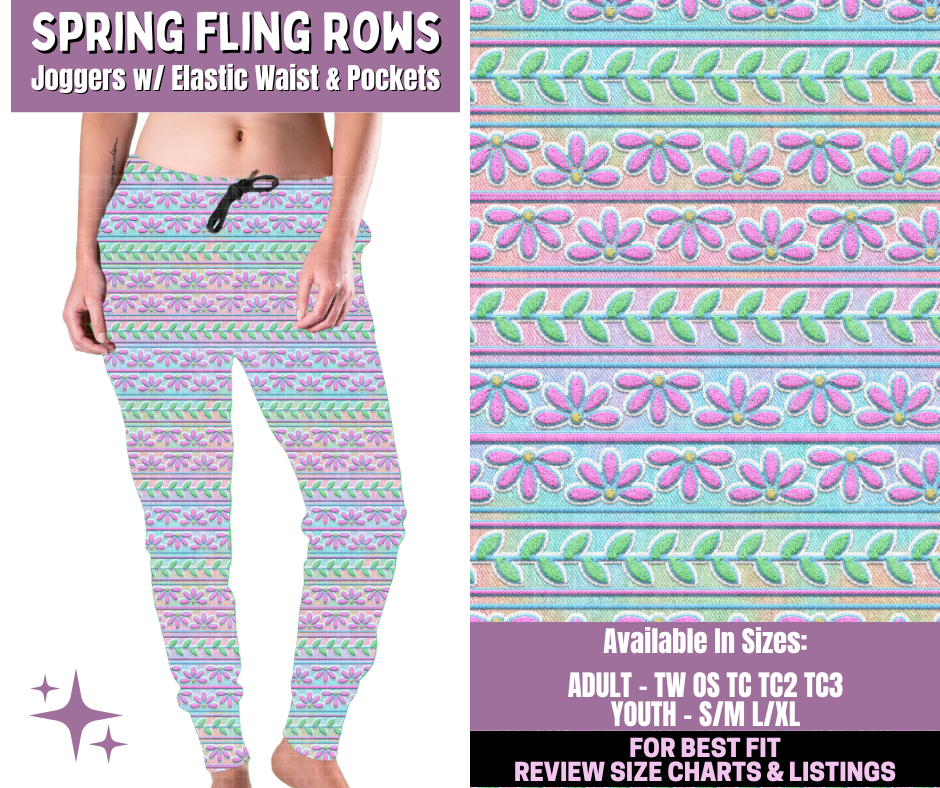 Preorder! Closes 1/14. ETA April. Spring Fling Rows Joggers